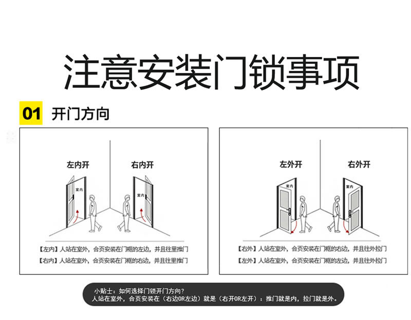 豪力士指纹锁 D3310F家用防盗门智能锁大门锁电子锁手机APP感应锁密码锁