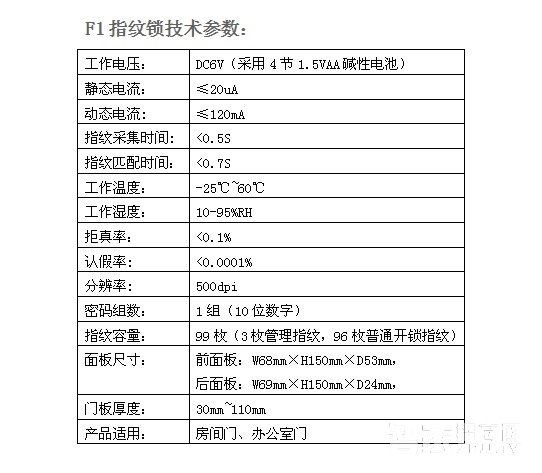 日日红办公指纹密码锁 室内防盗门锁