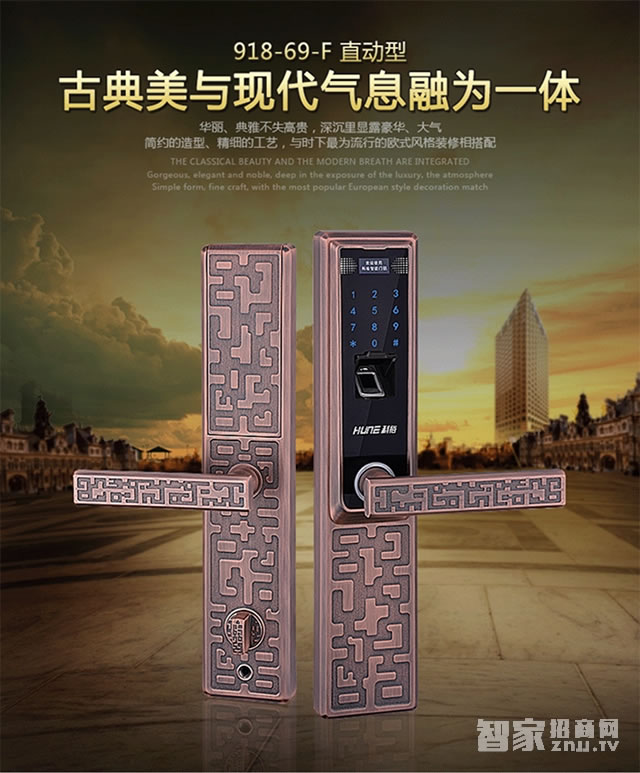 科裕欧式别墅智能锁 大门防盗电子锁