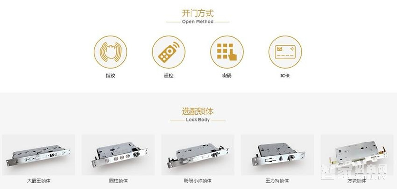 金安盾指纹密码锁 光学指纹识别 电子门锁