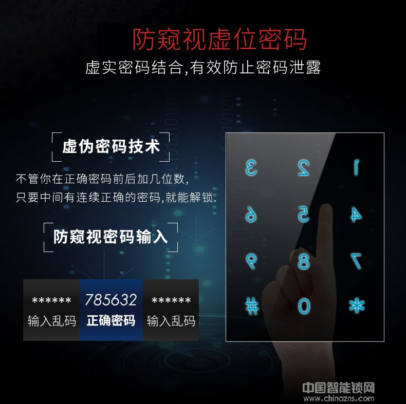 利百加智能指纹密码锁 家用电子门锁