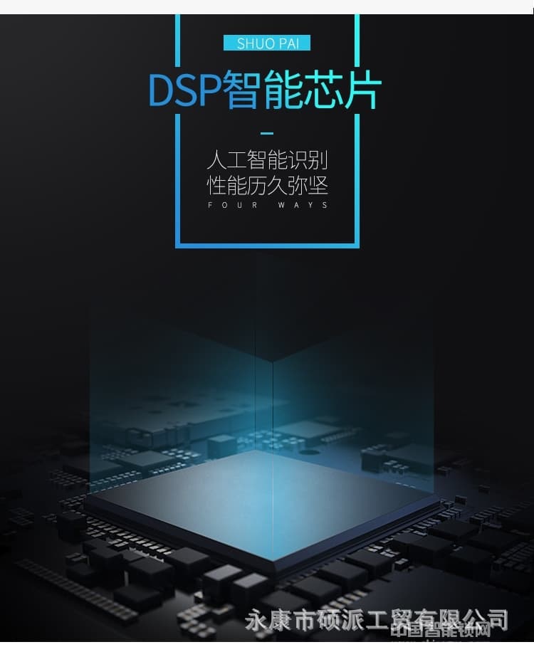 硕派半导体指纹锁 家用防盗智能锁