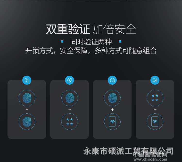 硕派半导体指纹锁 家用防盗智能锁