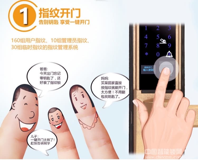 硕派通用型智能锁 大门感应卡锁