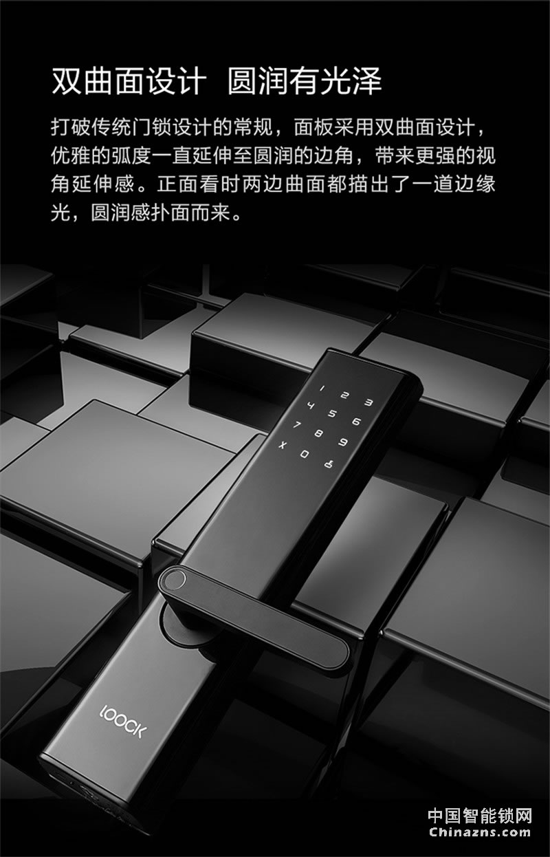鹿客（LOOCK）Q2指纹锁智能锁 家用防盗门锁