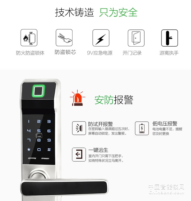 京特固电子密码锁 防盗门电子锁 酒店公寓智能锁