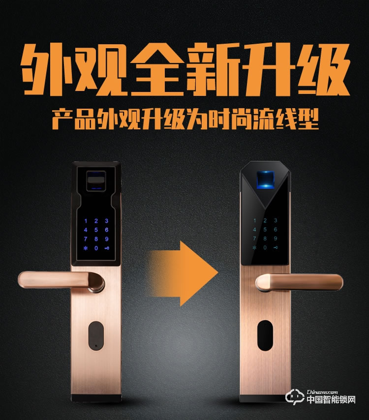 普泰升指纹锁 智能密码锁 感应大门电子锁