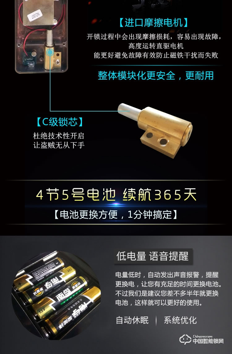 伊派尔指纹锁 智能锁密码锁刷卡锁 家用大门防盗电子锁