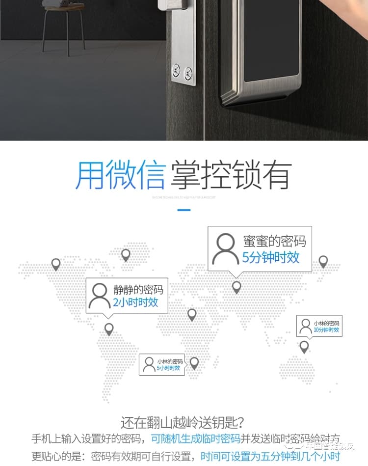 典匠智能锁 D6037头部自动翻盖智能锁