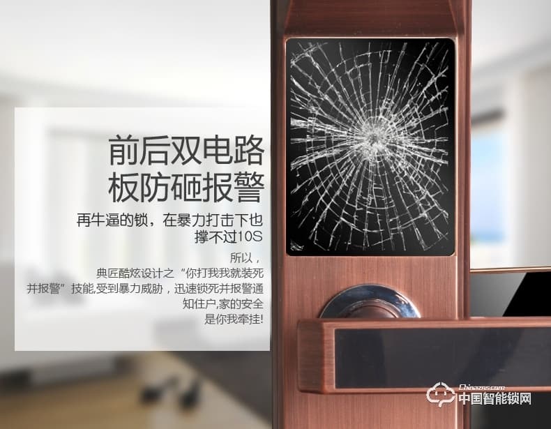 典匠智能锁 D6017智能家用防盗门半导体指纹锁密码锁