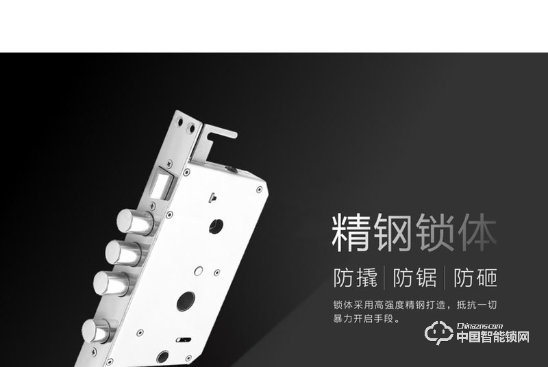 龙锁天下智能锁 滑盖指纹密码锁 防盗门智能锁Z08