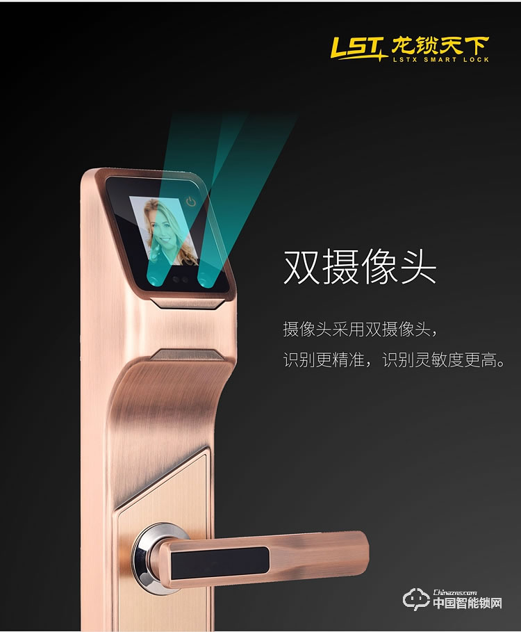 龙锁天下智能锁 人脸识别智能锁 防盗门智能锁Q7