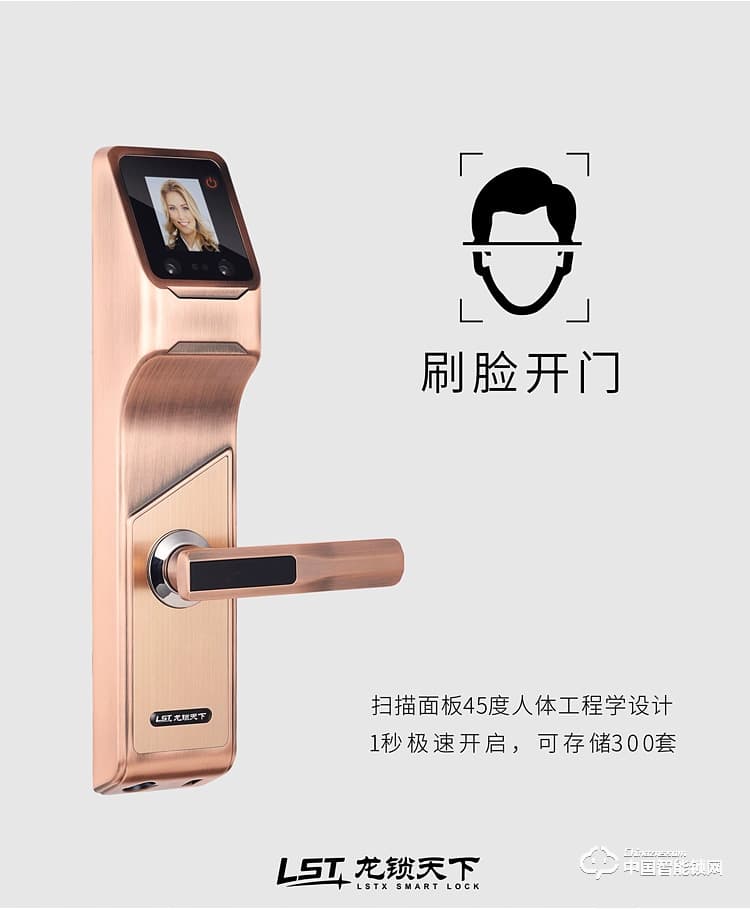龙锁天下智能锁 人脸识别智能锁 防盗门智能锁Q7