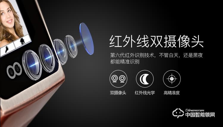浩宇兴智能锁 人脸识别锁扫脸门锁密码锁刷卡锁智能锁