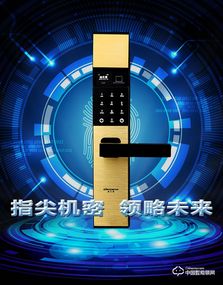 迪克曼智能锁 防盗锁智能锁滑盖锁刷卡锁A10