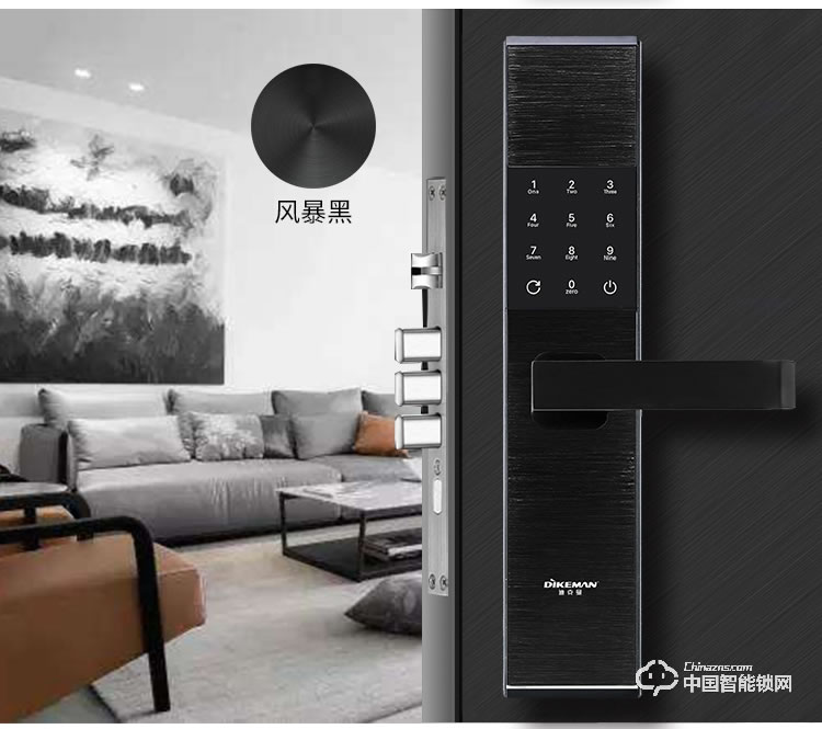 迪克曼智能锁 防盗锁智能锁滑盖锁刷卡锁A10