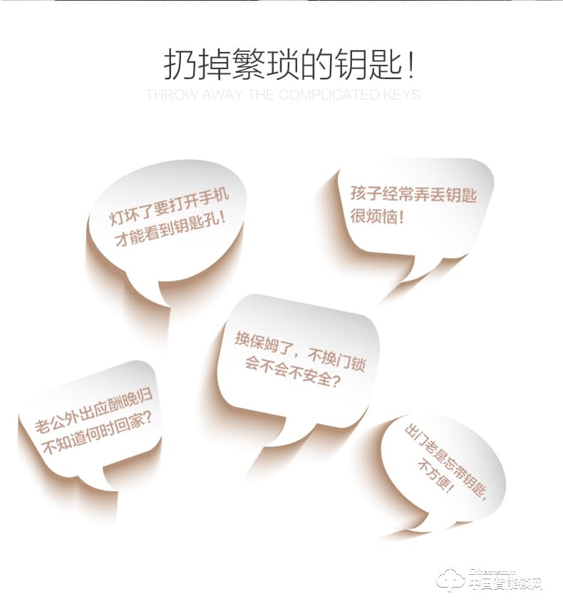智得利智能锁 推拉式指纹密码锁A-668