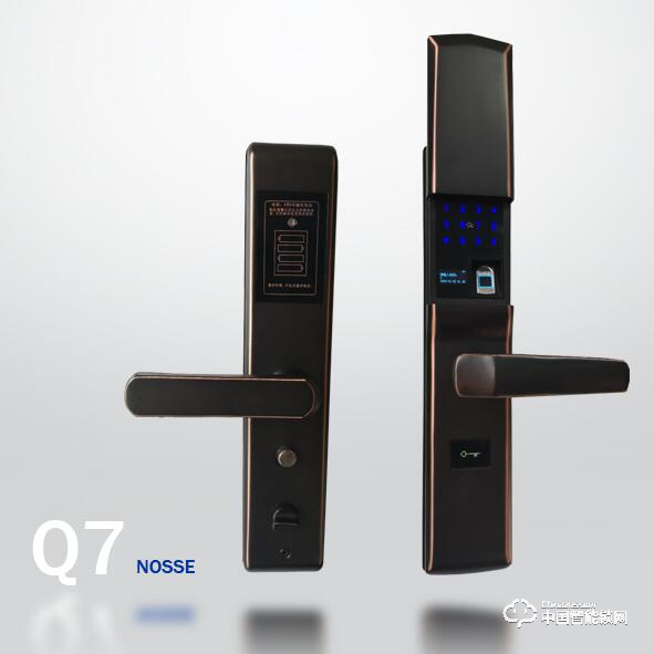 诺士智能锁 滑盖指纹密码锁 防盗门智能锁Q7