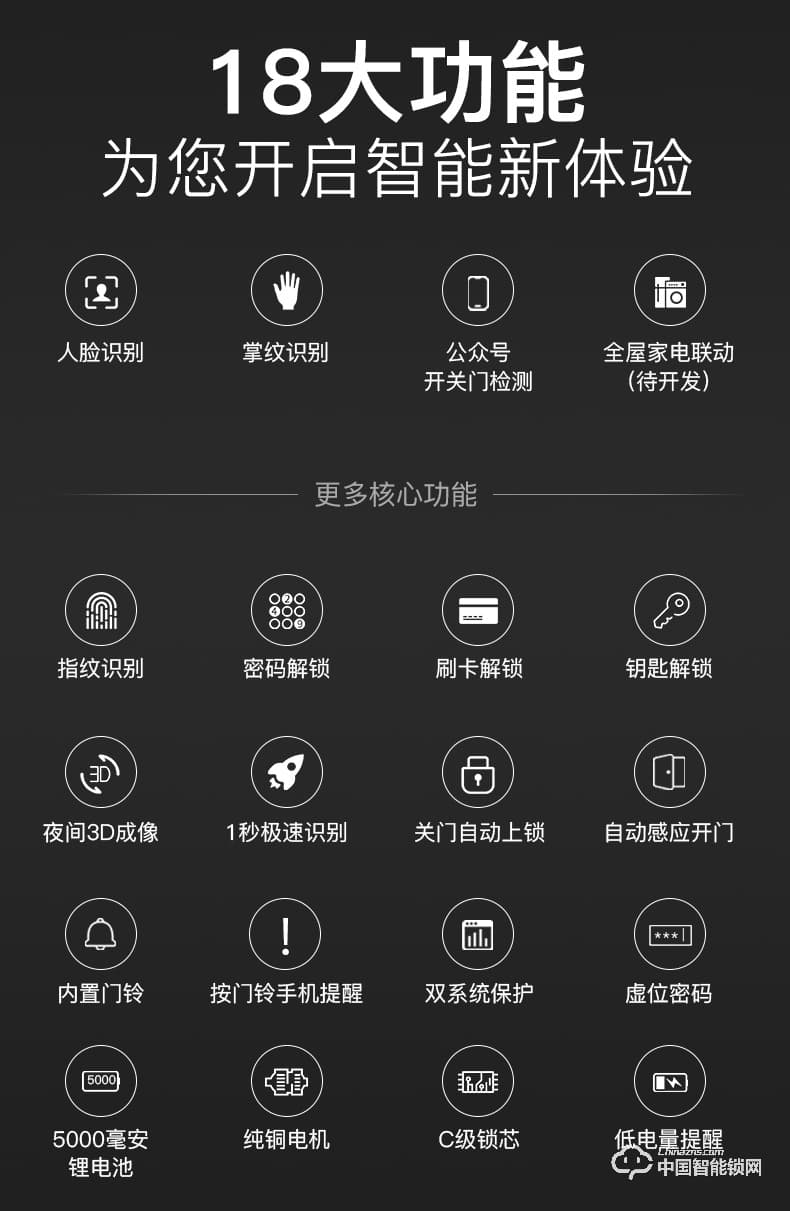 顺辉智能锁 人脸识别全自动智能锁
