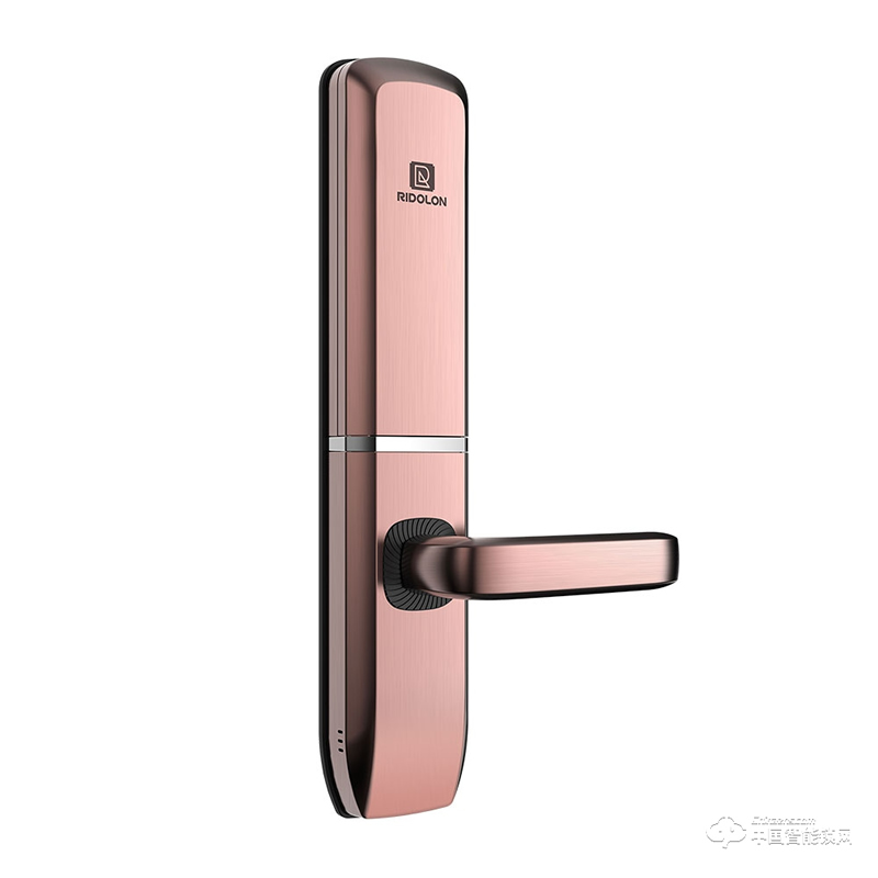 瑞东隆智能锁 红古铜滑盖指纹锁 防盗门密码锁G9