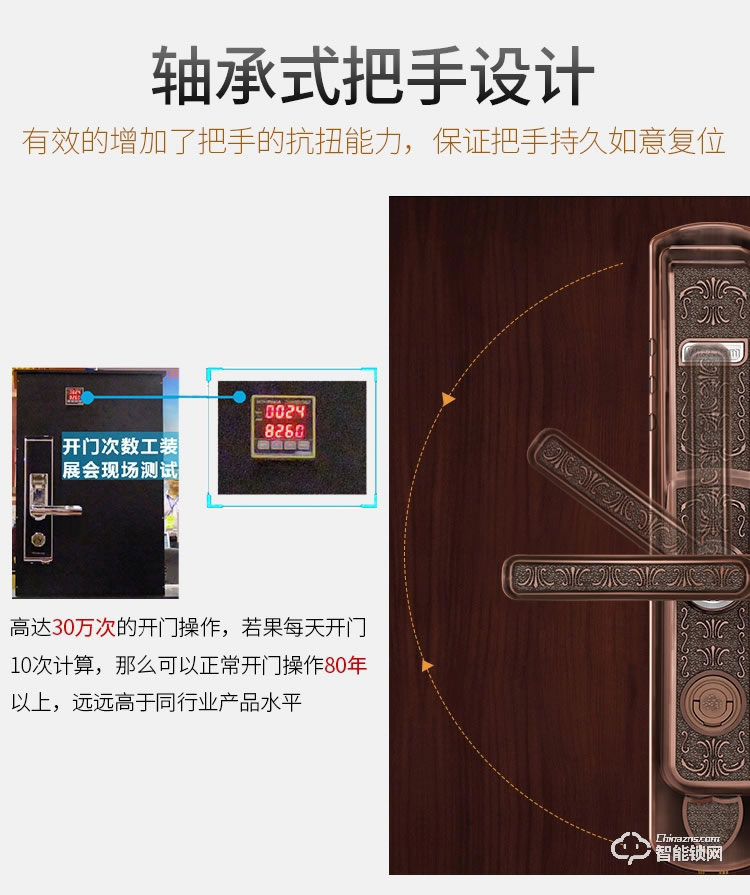 威士迪智能锁 电子密码半导体防盗门锁