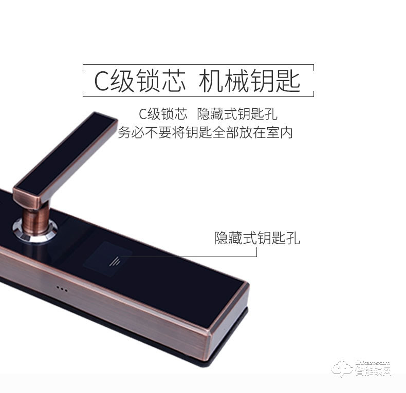威士迪智能锁 指纹锁家用防盗大门锁
