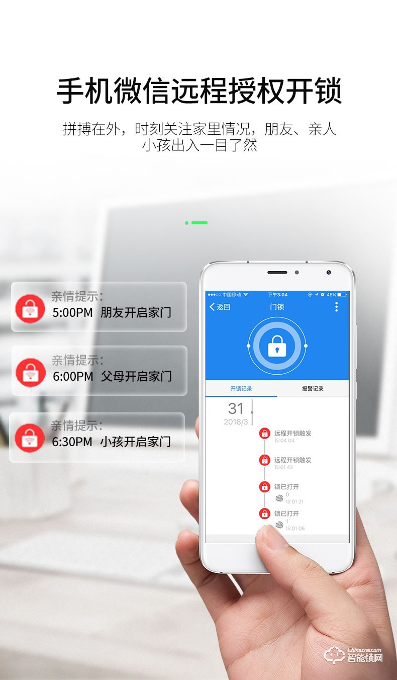 惠氏智能锁 H88智能电子锁远程密码锁