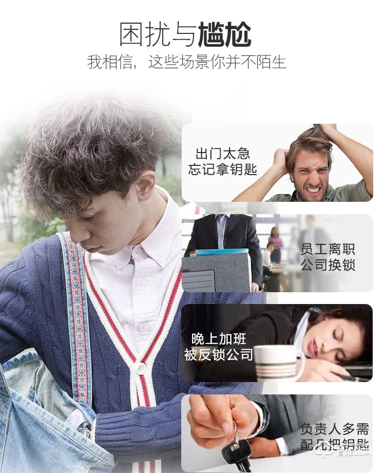 中霸智能锁 Z97指纹密码锁 办公电子密码刷卡锁