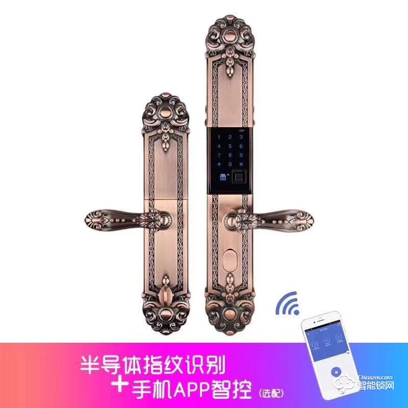 新锐智能锁 指纹锁家用防盗门全自动密码锁电子锁