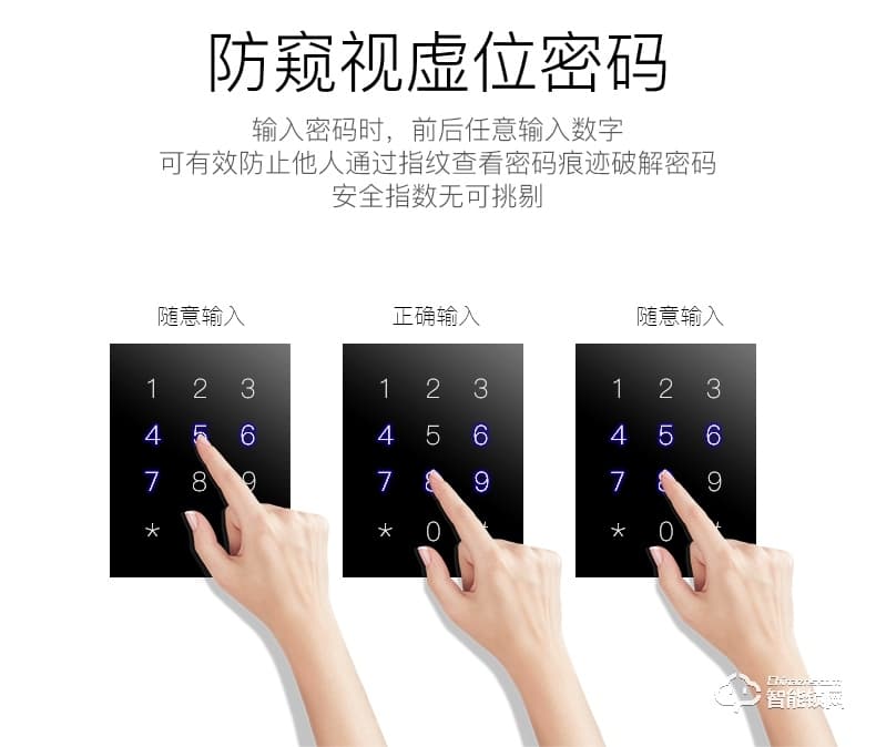 众家安指纹锁 家用防盗门密码锁智能锁