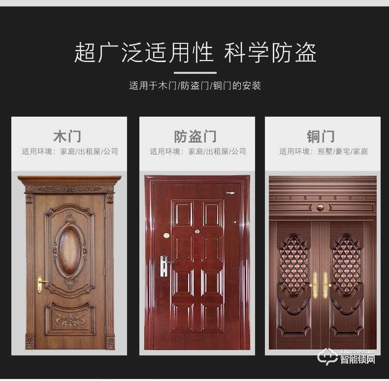 腾飞指纹锁 APP滑盖刷卡感应锁