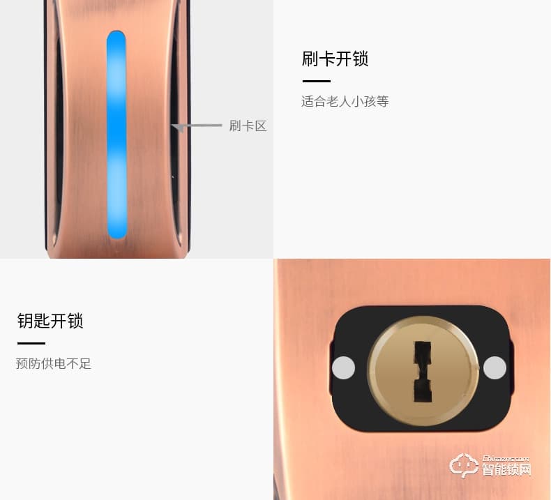 腾飞指纹锁 家用密码锁推拉式防盗门智能感应锁