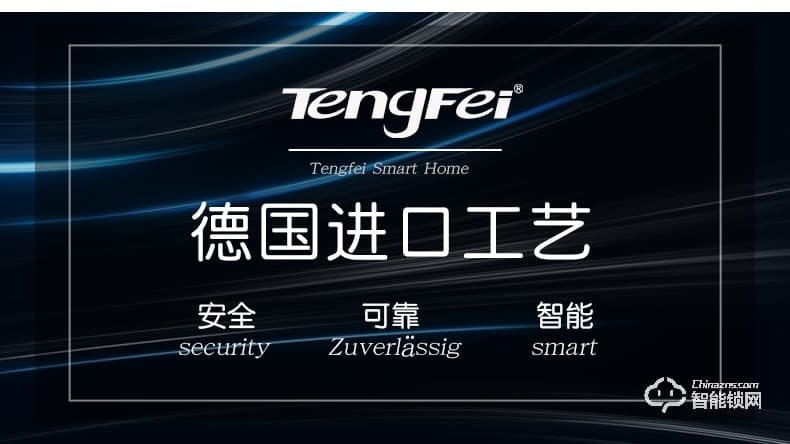 腾飞指纹锁 家用防盗门锁办公刷卡锁