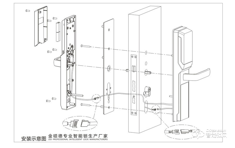 金硕德智能锁 M808智能密码锁