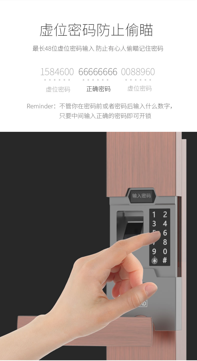 索普盾指纹锁 S10家用防盗大门指纹锁