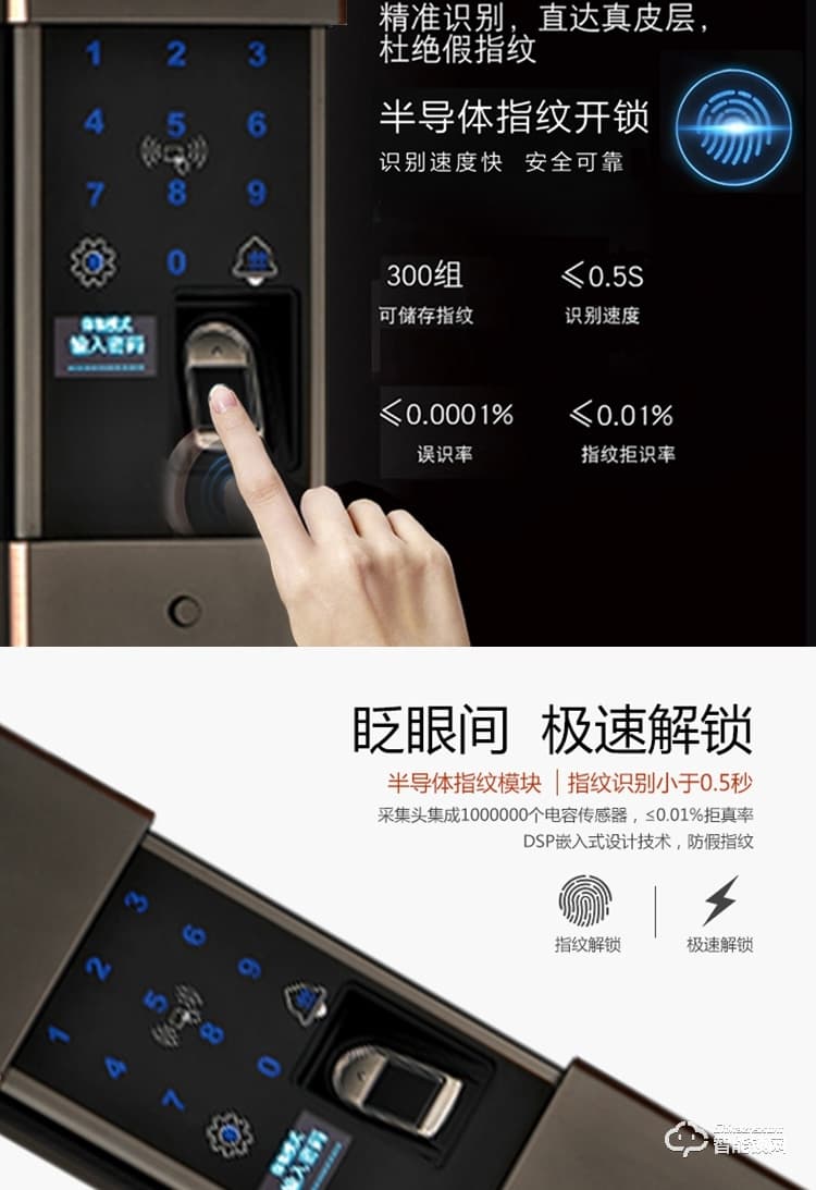 荣钥指纹锁 S3指纹智能锁