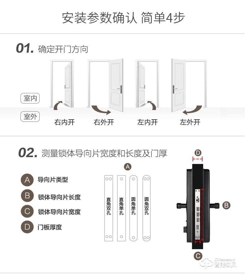 米梭智能锁 GX-X1BO防盗门锁智能锁门锁