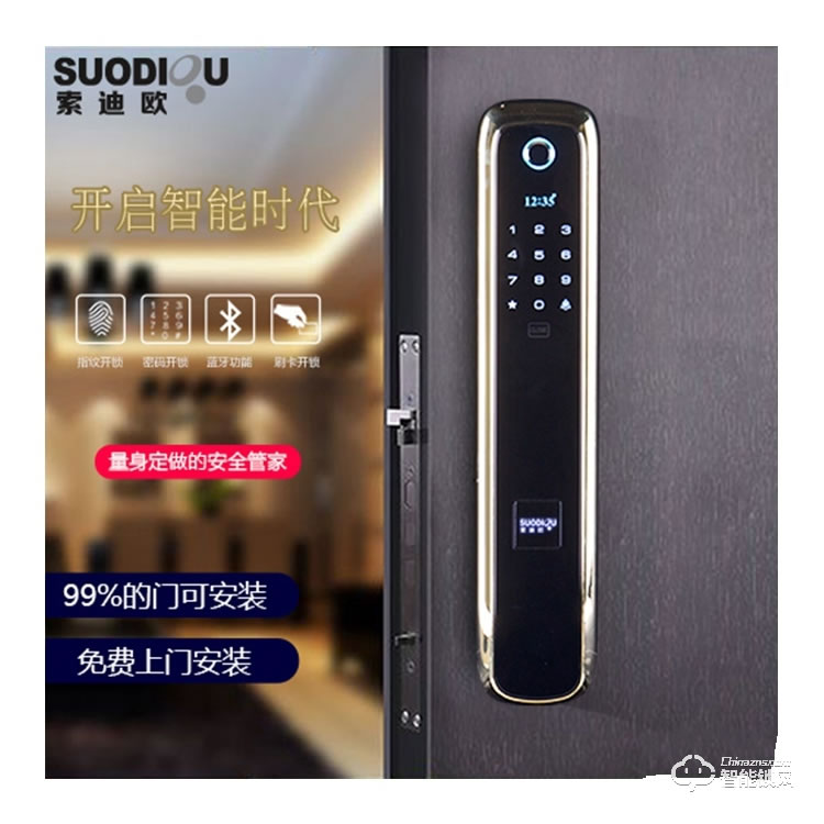 索迪欧智能锁 SDO-810家用防盗门指纹锁