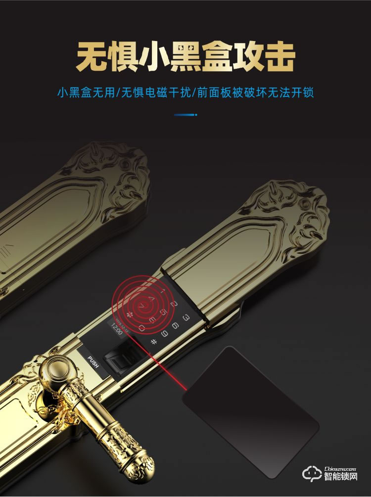 鸿兴福智能锁 D18豪华别墅智能指纹锁