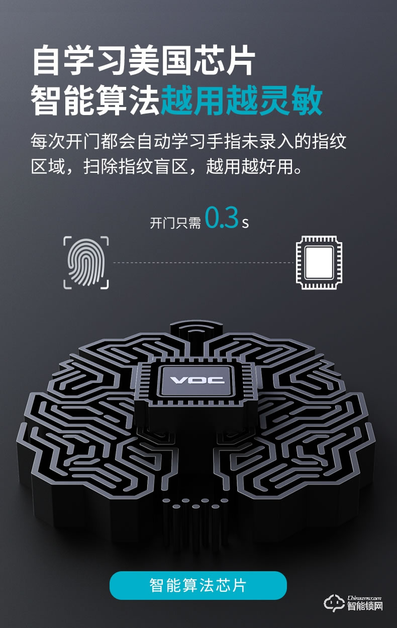 VOC智能锁 X6家用防盗门天猫精灵手机远程锁