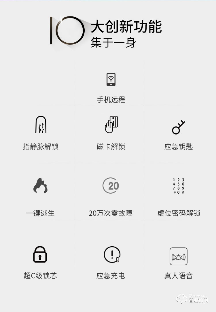 玺尔盾智能锁 S7防盗门指静脉密码智能锁