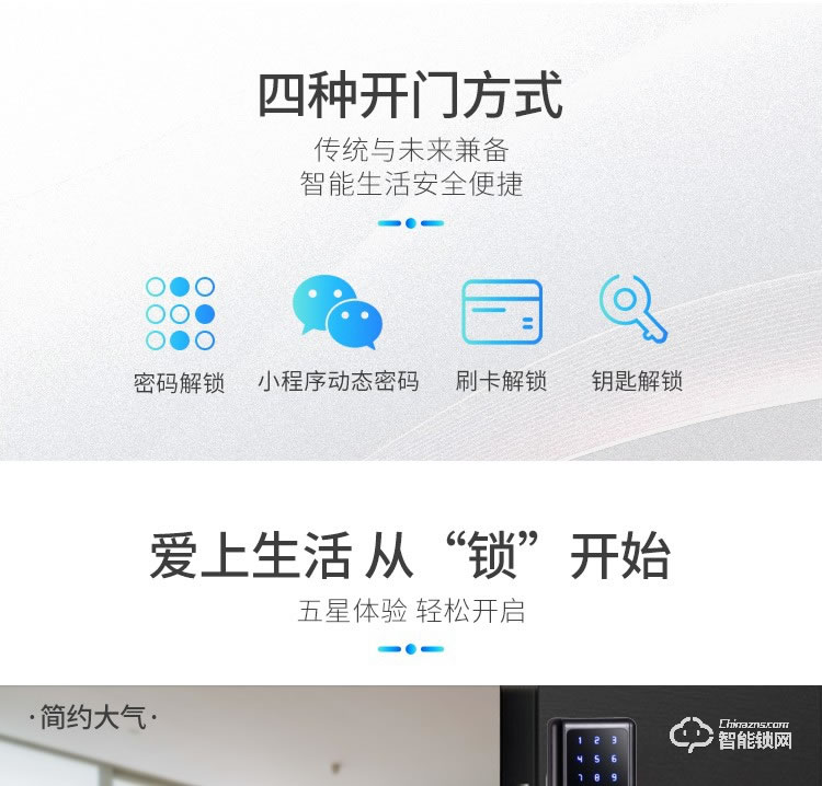 西红仕智能锁 H2公寓互联网密码防盗门锁