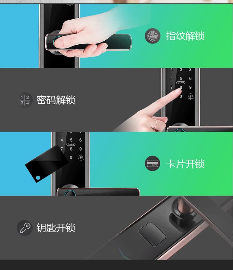 云乐宝智能锁 X3家用防盗门密码锁远程密码