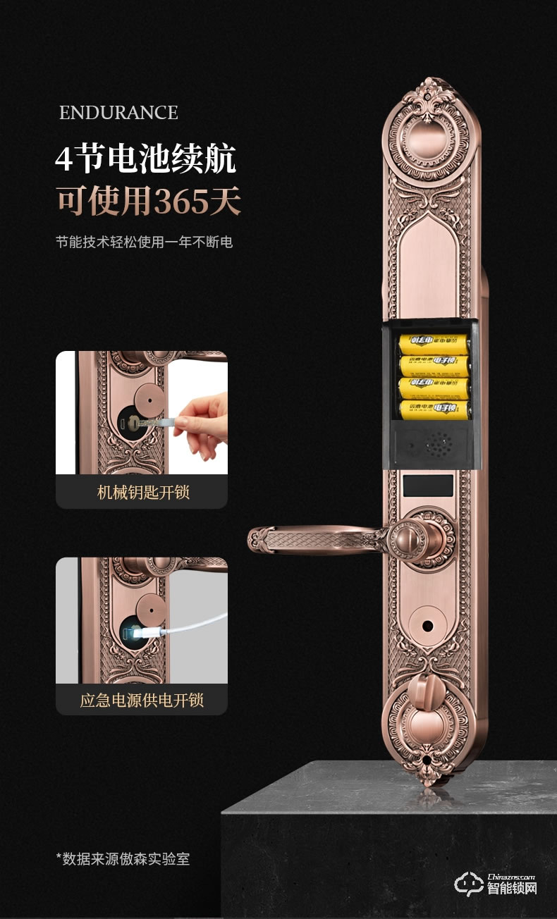 傲森智能锁 A9-1全自动别墅入户大门指纹锁