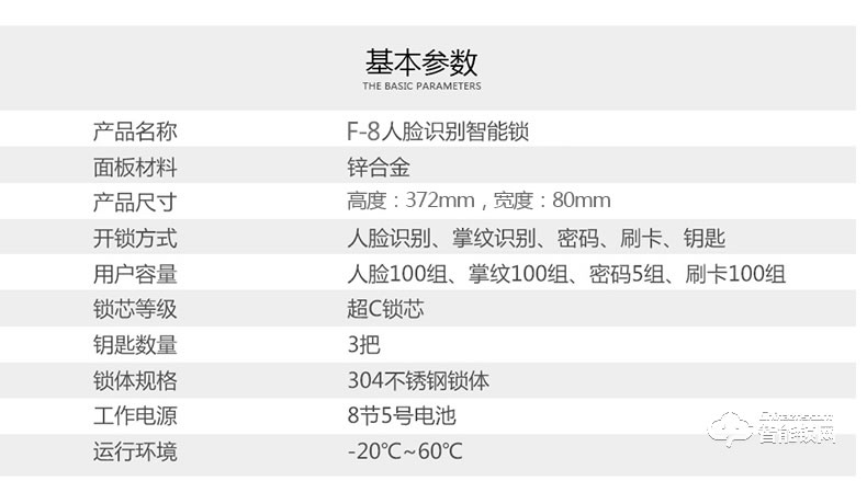 纽冠智能锁 F8家用防盗门人脸识别门锁指纹锁