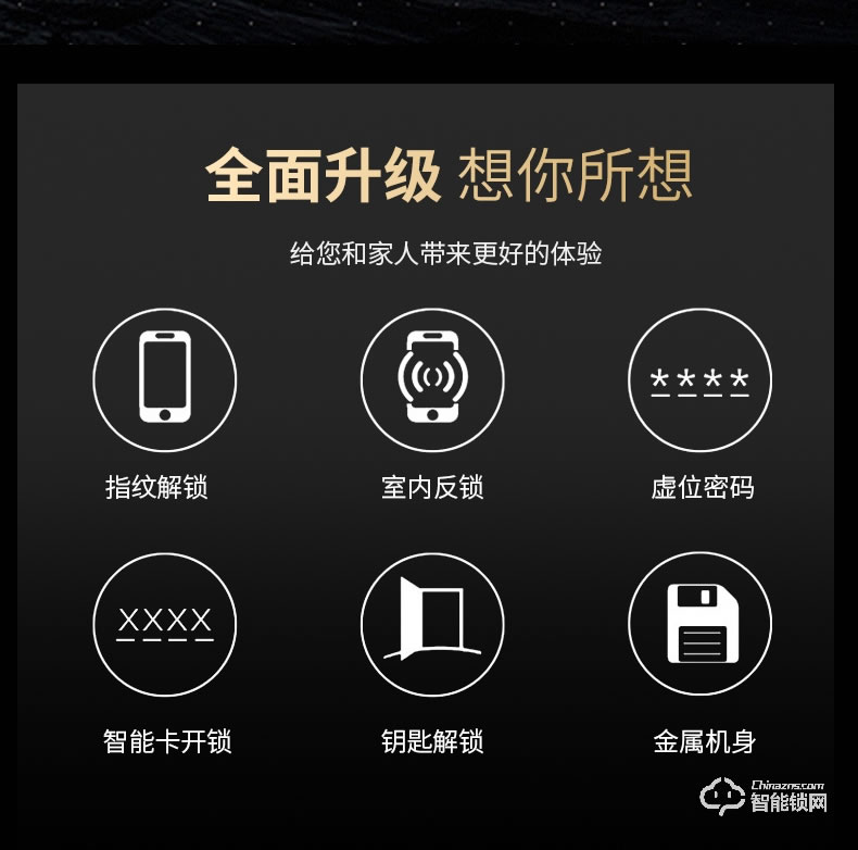 纽冠智能锁 N816家用电子锁智能门锁