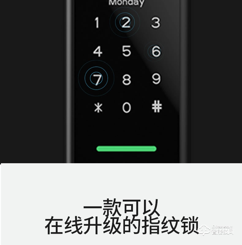云讯智能锁 M1H家用防盗门智能锁电子密码锁