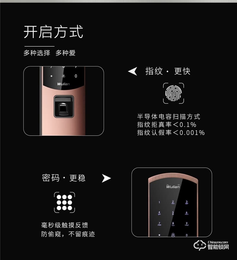 锁乐智能锁 指纹密码锁网络智能锁