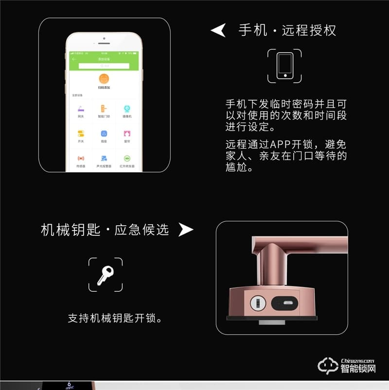 锁乐智能锁 指纹密码锁网络智能锁