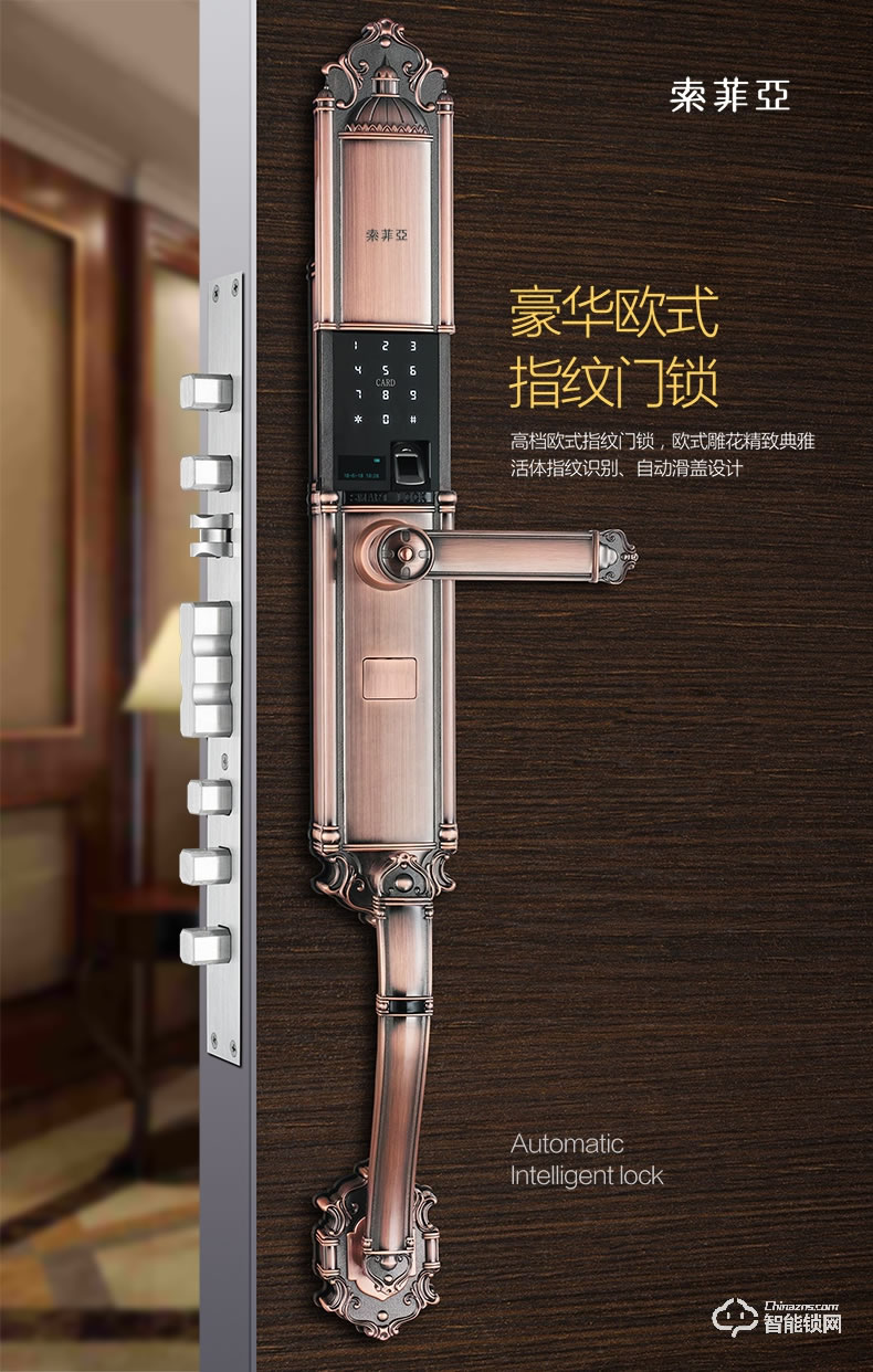 索菲亚智能锁 S9别墅防盗门家用智能锁